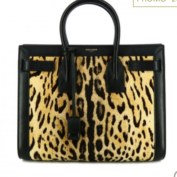 ysl saint laurent sac du jour leopard calfskin - Picture 2 of 7